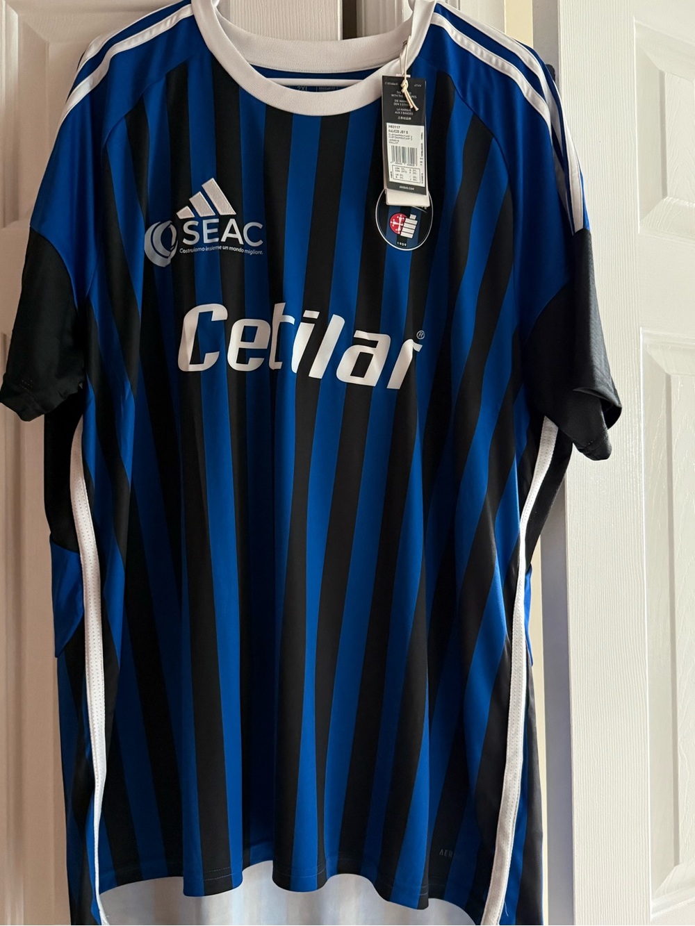 Pisa SC 2023-24 home shirt Adidas Soccer Jersey Size 2XL NWT